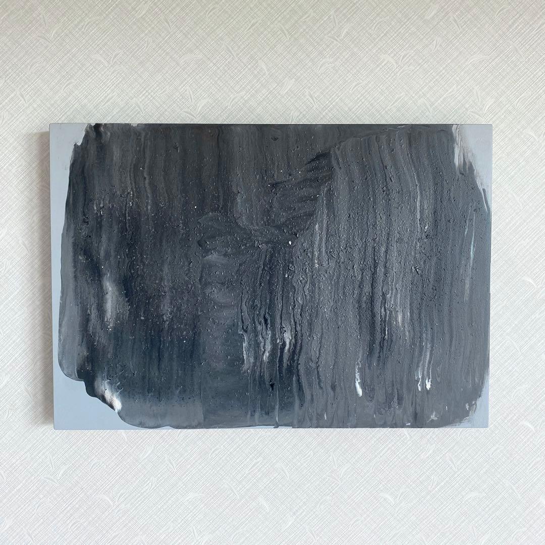 【フロイドアート ポーリングアート 絵】 インテリア 美術 アクリル グレー白黒