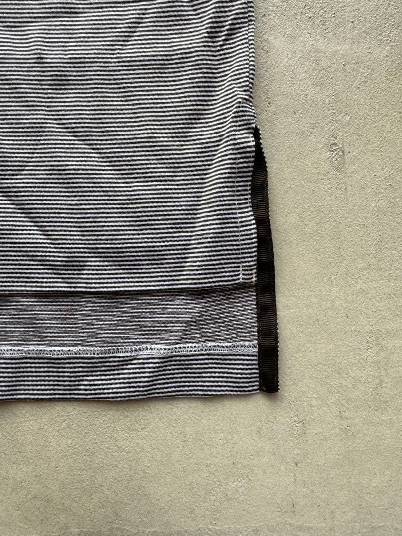 POLO GOLF ポロゴルフ ボーダー柄半袖シャツ ブラック系 mt55