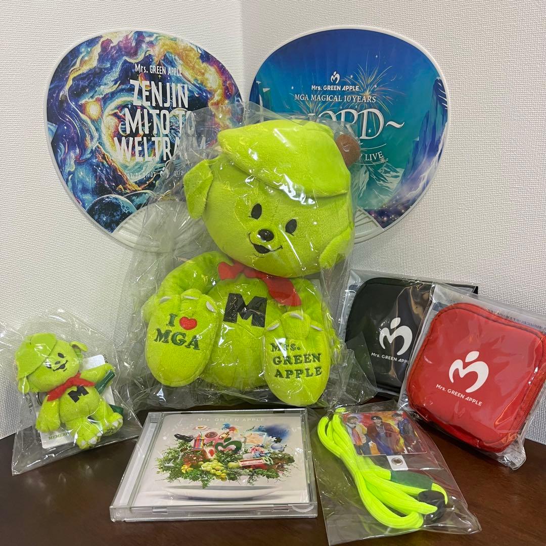 ミセスグリーンアップル　メメル　キーホルダー　ぬいぐるみ　ミセス　うちわ
