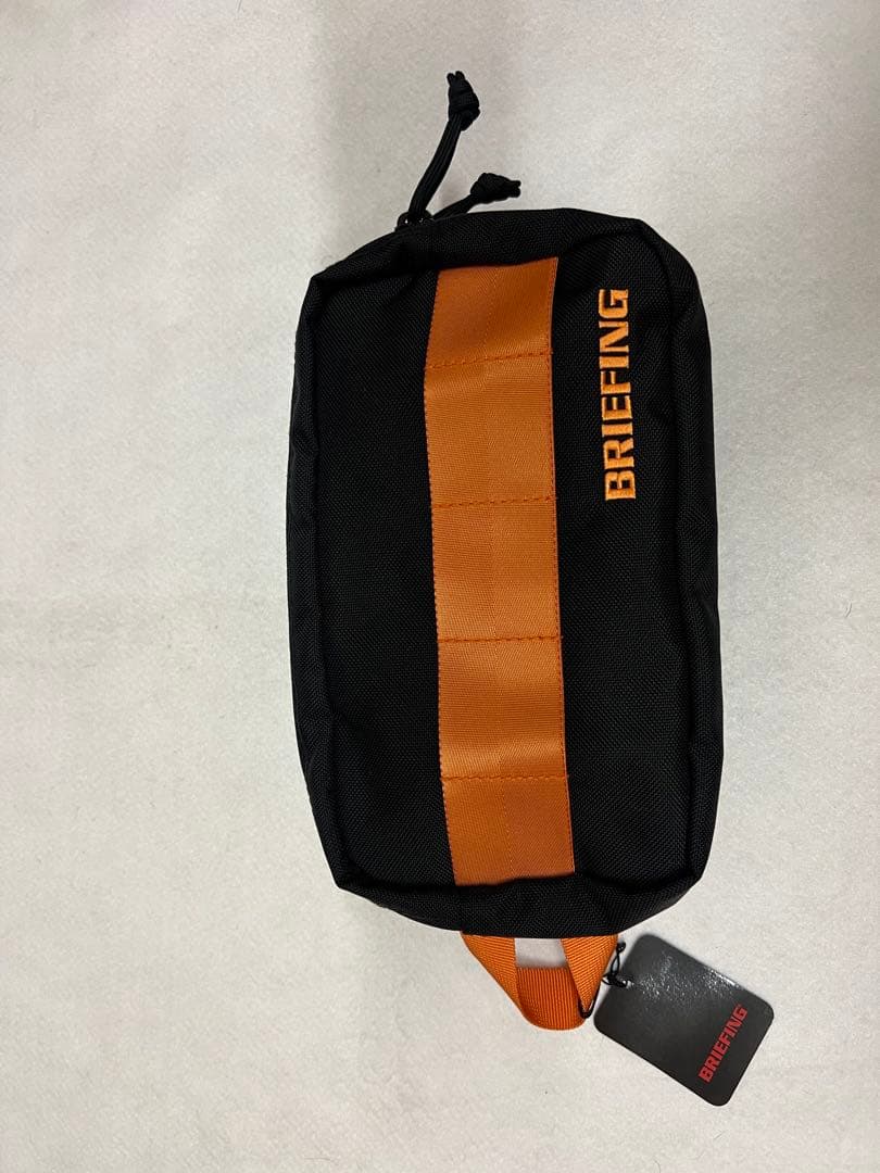 BRIEFING ブリーフィング 中型ポーチ ブラック/オレンジ
