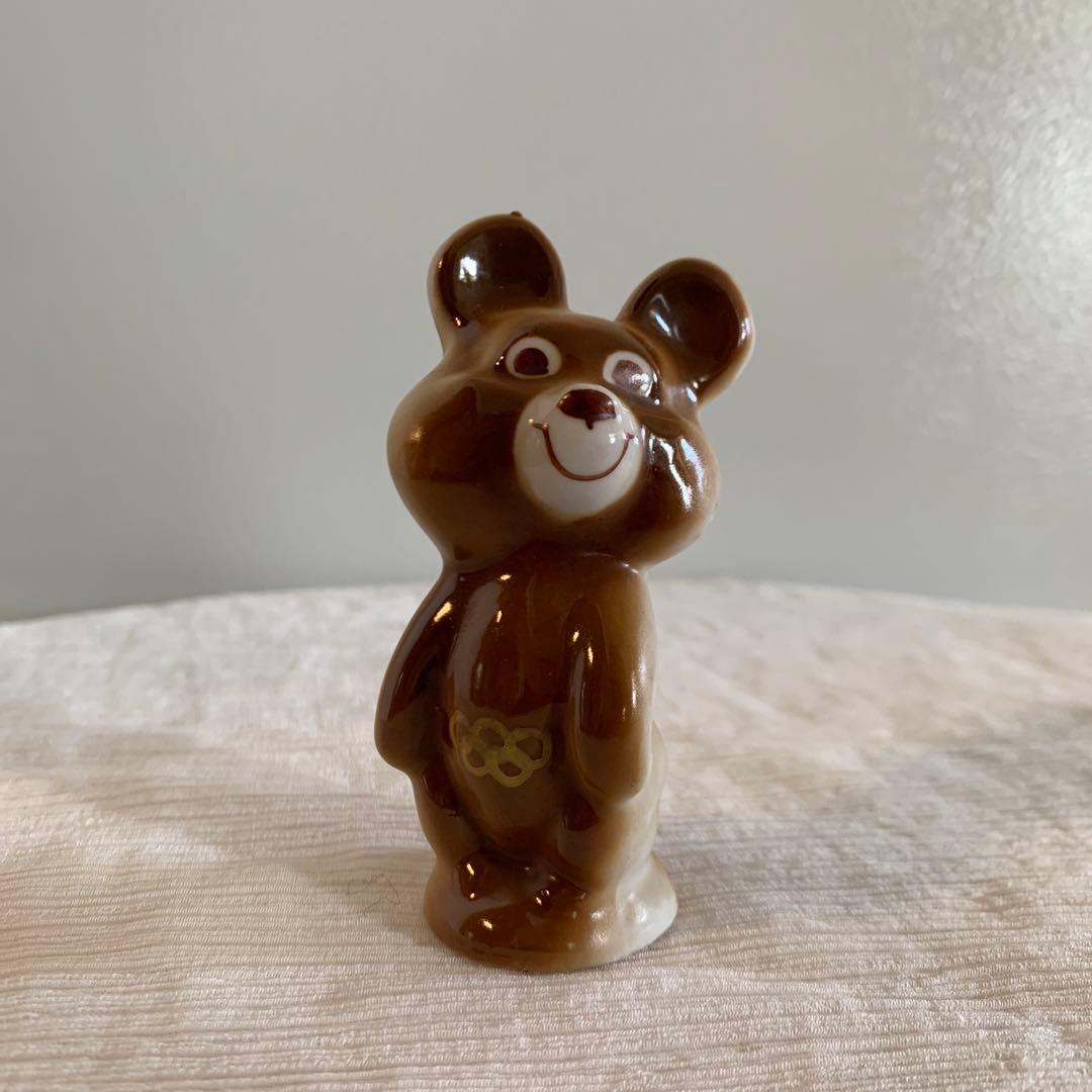 ヴィンテージ こぐまのミーシャ モスクワオリンピック 陶器 アンティーク