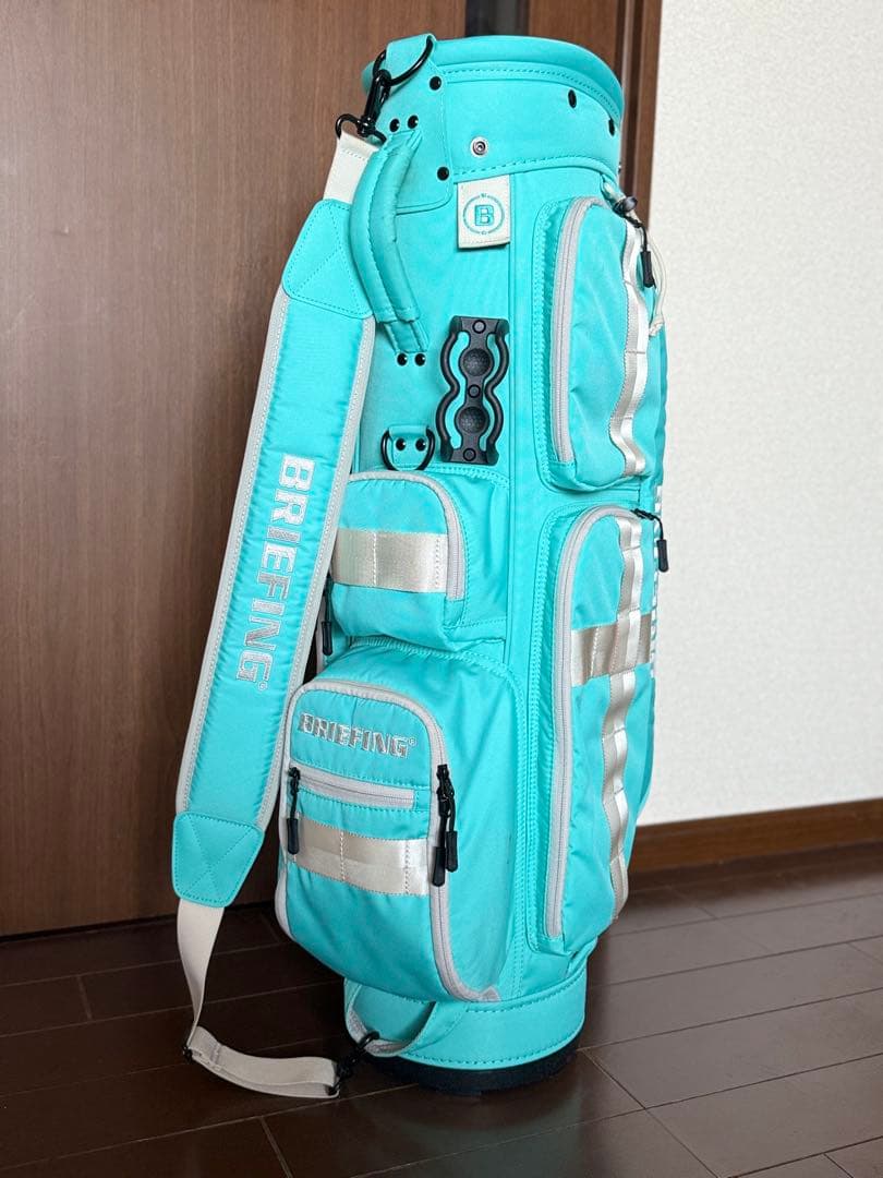 ★【美品】BRIEFING CR-6キャディバッグ アクア
