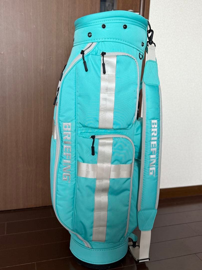 ★【美品】BRIEFING CR-6キャディバッグ アクア