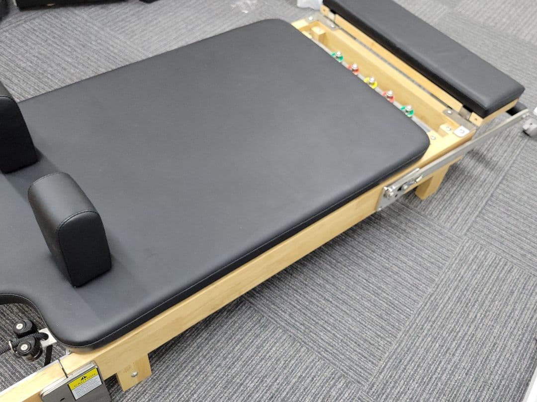 【業務用】折りたたみ式 ピラティス リフォーマー フルセット 木製フレーム