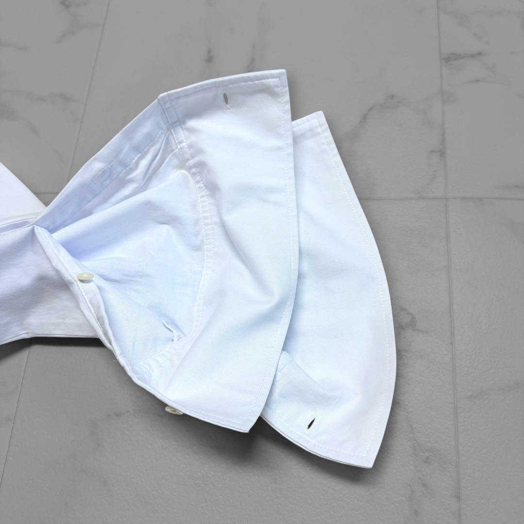 ドレステリア フリルカラー ボウタイ リボン オックスフォードシャツ ロゴ刺繍