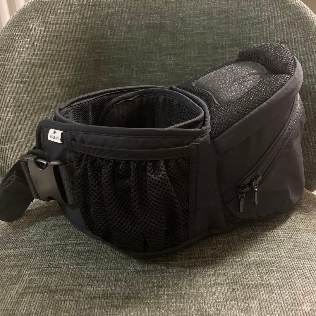 【ポルバン/POLBAN】アドバンス ヒップシート 抱っこ紐 ブラック 黒