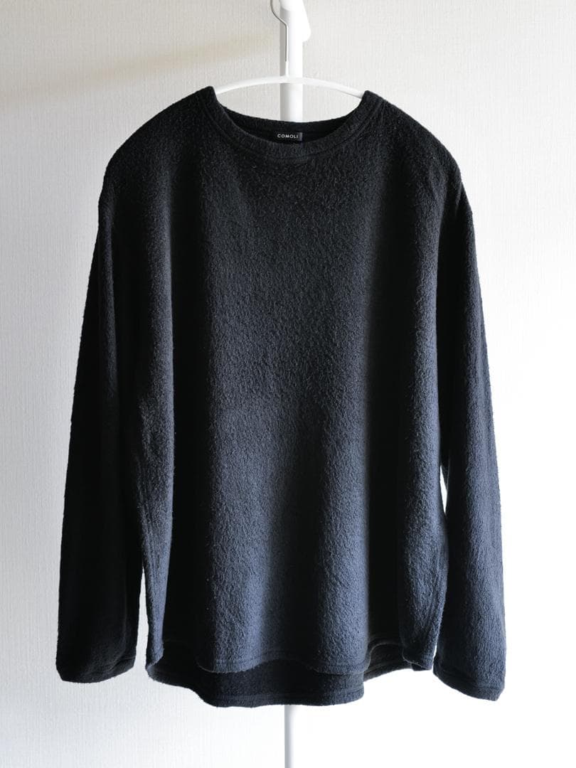 テ*ィ様 COMOLI 21AW シルクフリース 長袖クルー Size1