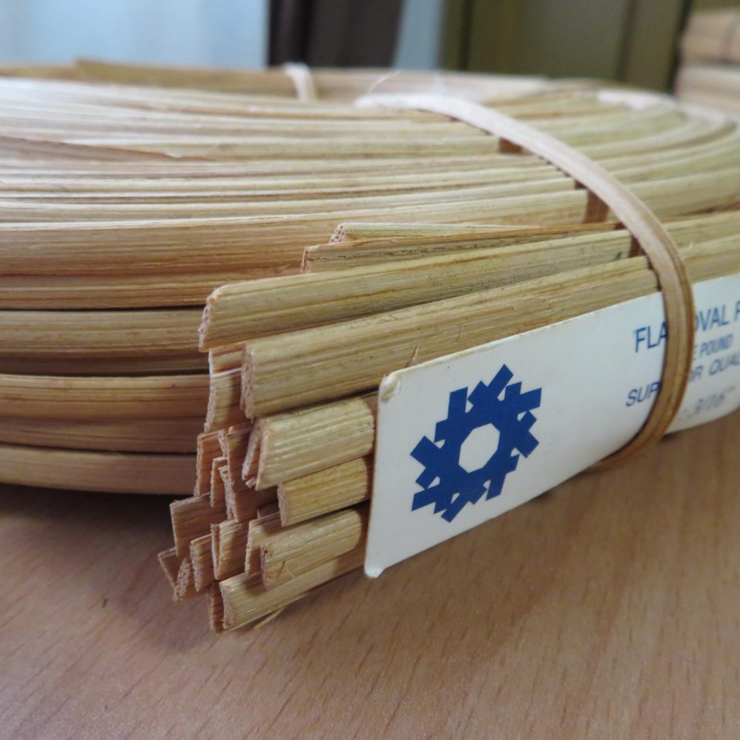 ハンドメイド　バスケット材料　リード　5点まとめて　約2,100g　木製　かご籠