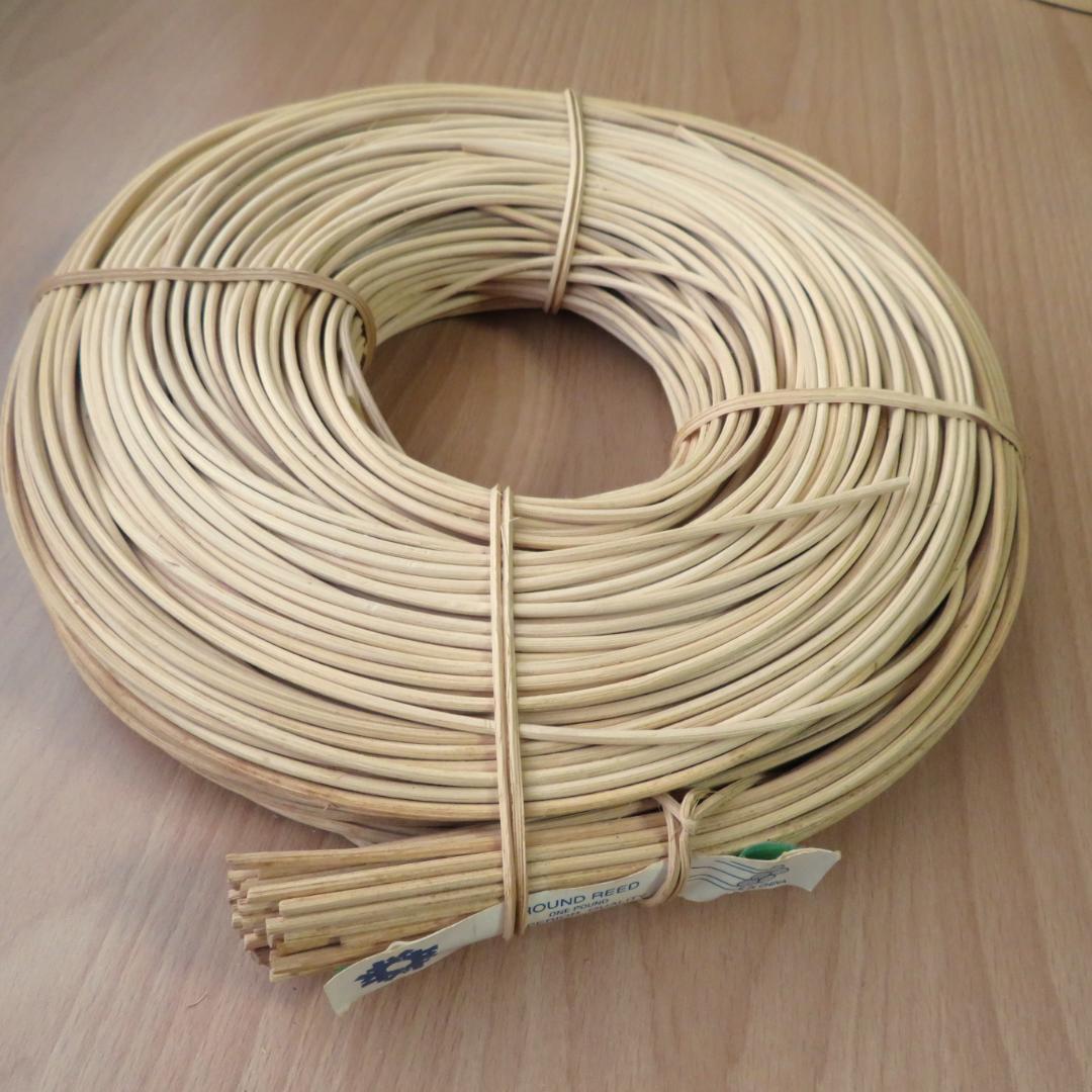 ハンドメイド　バスケット材料　リード　5点まとめて　約2,100g　木製　かご籠