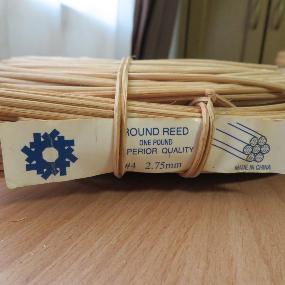 ハンドメイド　バスケット材料　リード　5点まとめて　約2,100g　木製　かご籠