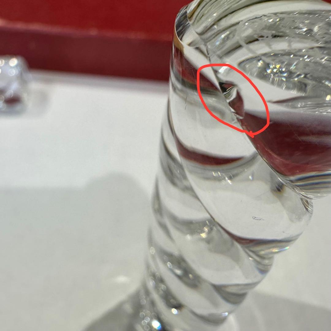 【美品】Baccarat バカラ ナイフレスト バンブー 箸置き12本入り