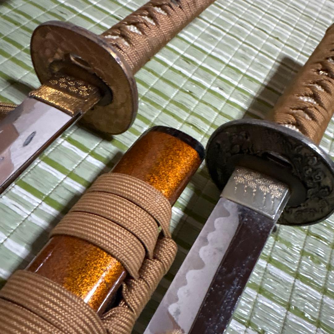 模造刀　模擬刀　武士　侍　伝統工芸　剣　鞘竹　小太刀　鞘　鍔　大衆演劇　５本