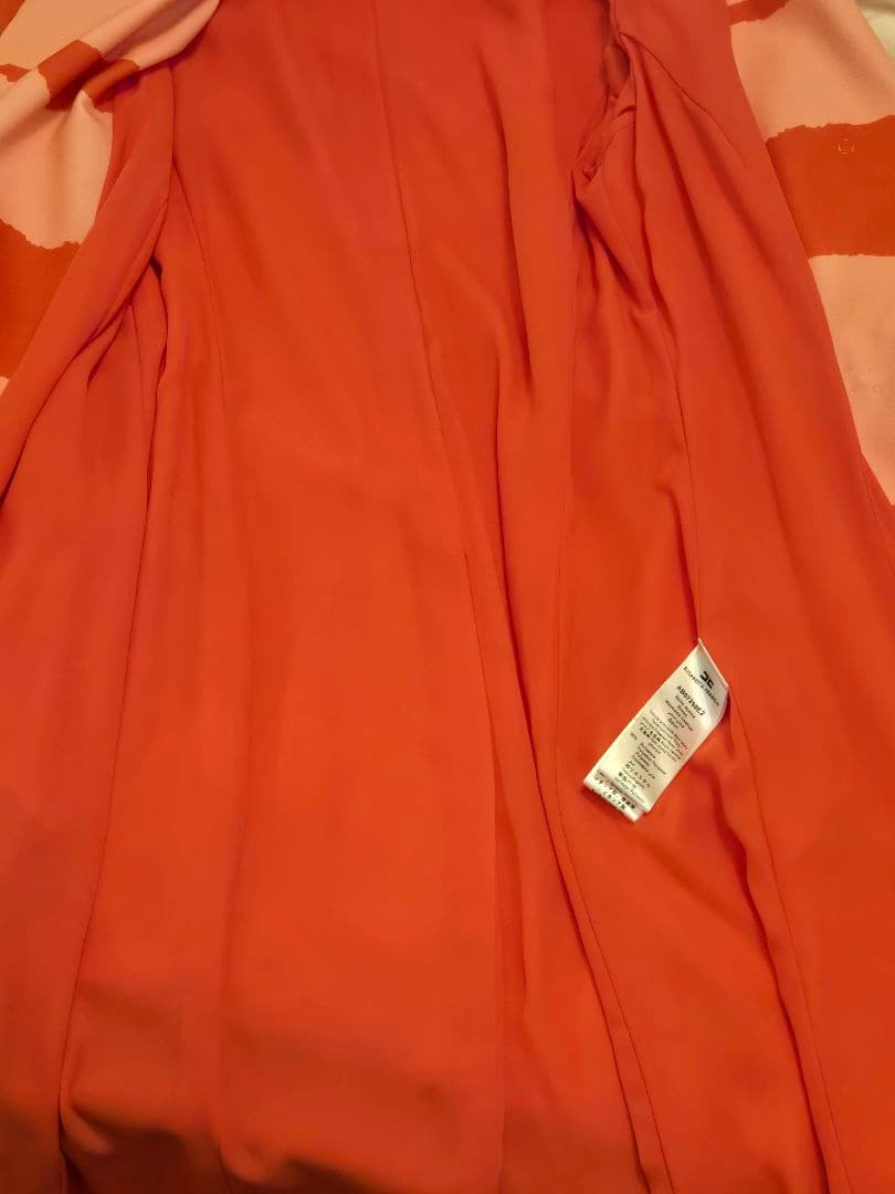 新品ELISABETTA FRANCHI♡アブストラクトプリント♡コートドレス