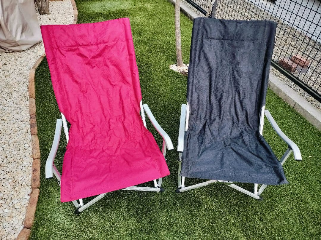 ☆美品☆２脚セット☆小川キャンパル　リラックアームスチェア