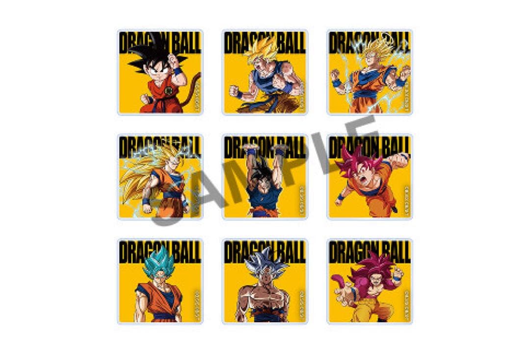 ドラゴンボール　ゲンキダマツリ　アクリルステッカー　フルコンプ