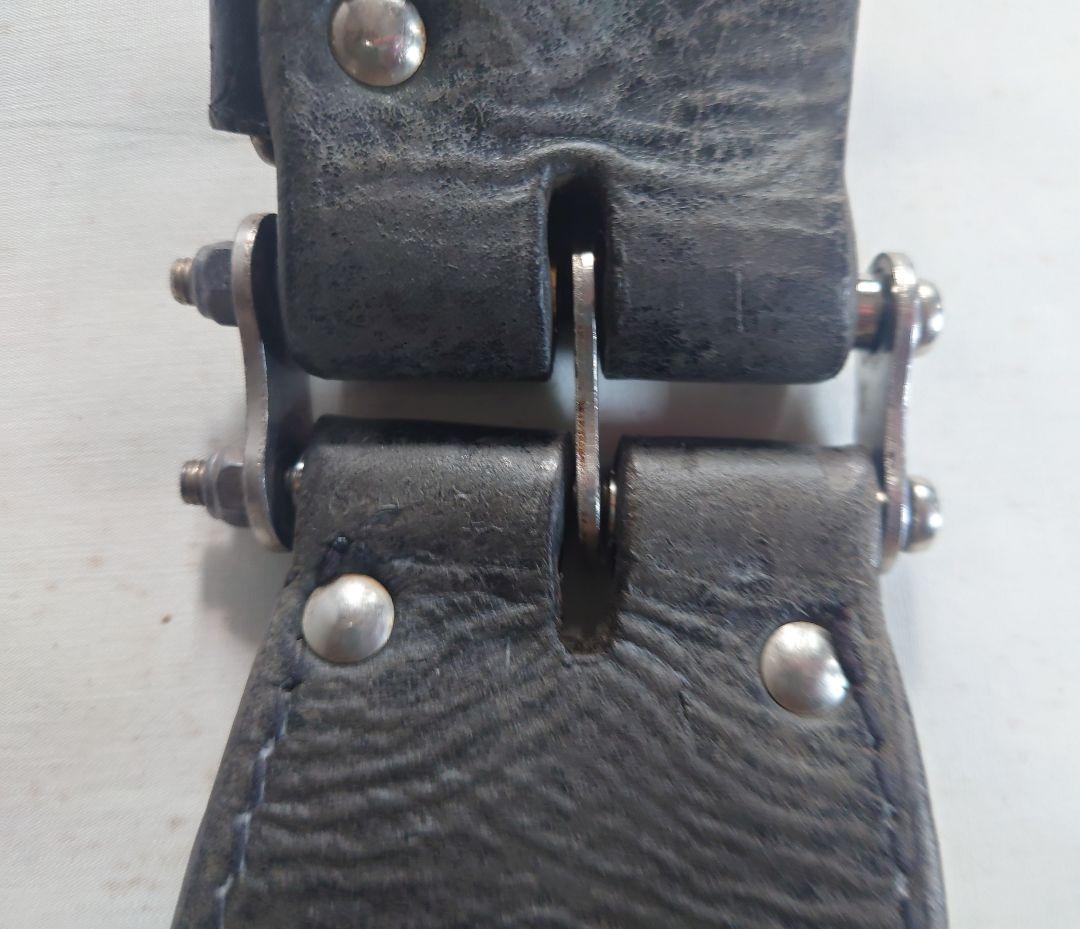 【ニックス　KNICKS 】２段　黒レザー　チェーン　ブラック　ツールホルダー