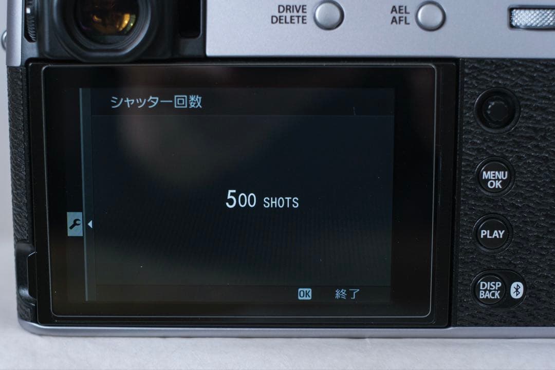 フジフィルム　X100ⅵ シルバー　シャッター数500回