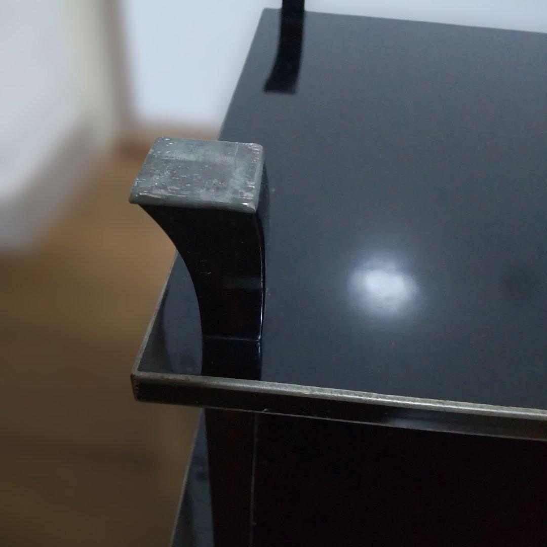 漆塗り？　二段卓　冠卓　花台