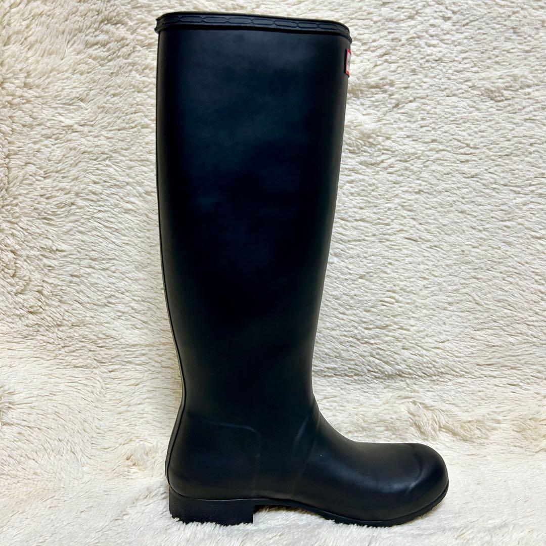 【新品・未使用】HUNTER ハンターレインブーツロングUK6 25cm 黒