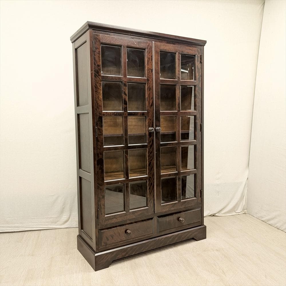 北海道民芸家具　樺　無垢　本棚　本箱　書棚　ブックシェルフ　キャビネット　飾り棚