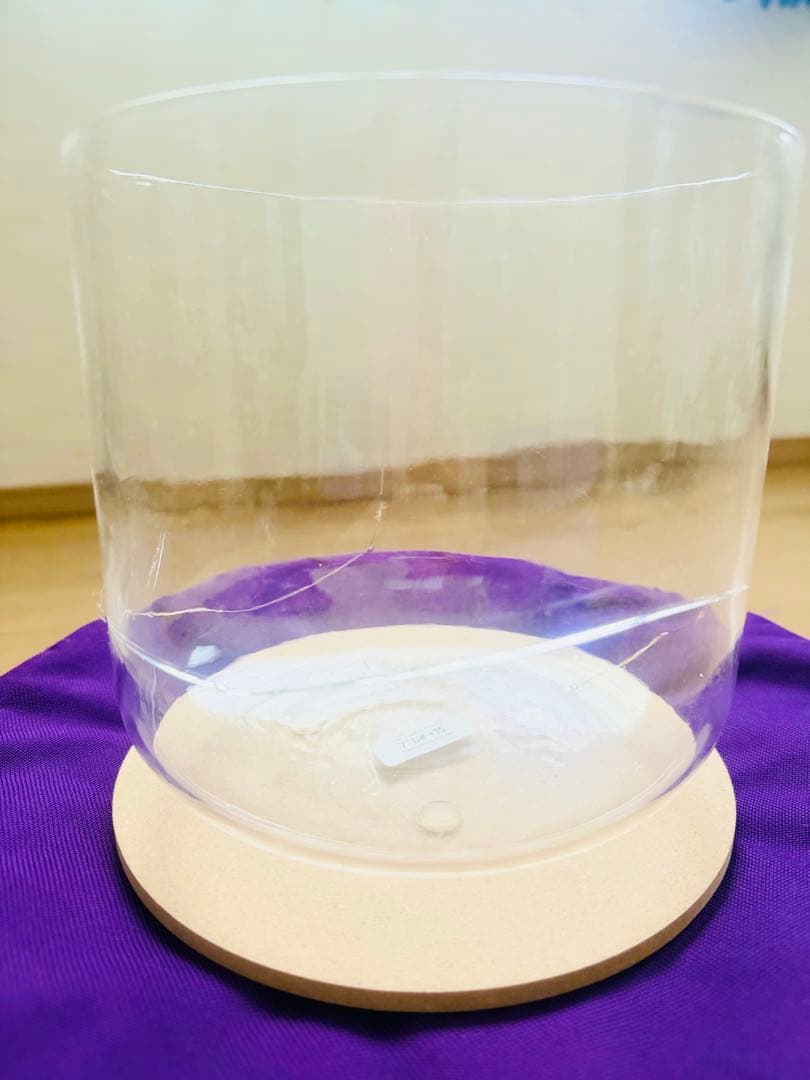 限定値下げ【金継ぎ素材】純粋な水晶のクリスタルボウル　7” D# +35