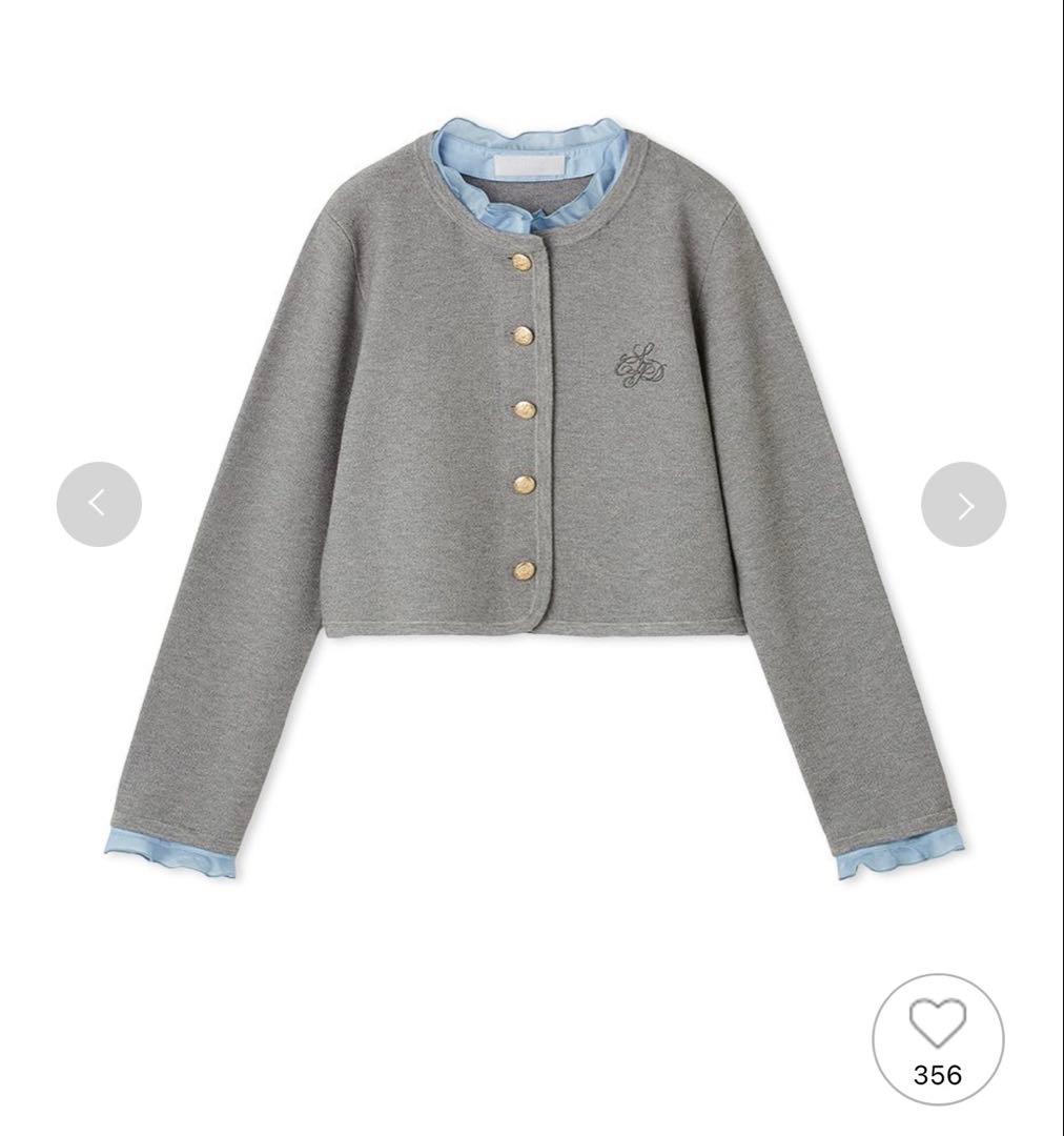 【新品未使用】CELFORD フリルデタッチャブルカーディガン