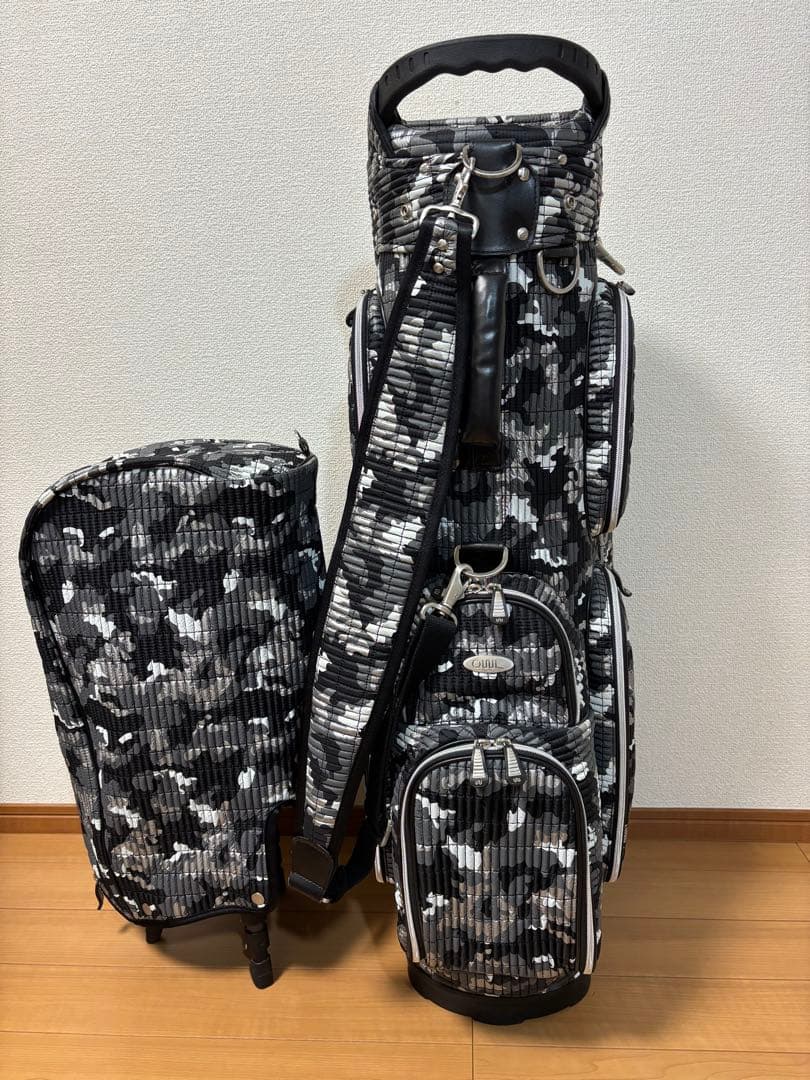 オウル OUUL キャディバッグ シルバークラシックカモフラージュ　美品