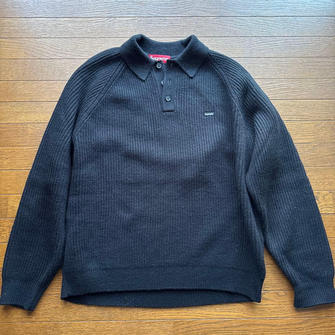 Supreme ブラックポロセーター レアMサイズ