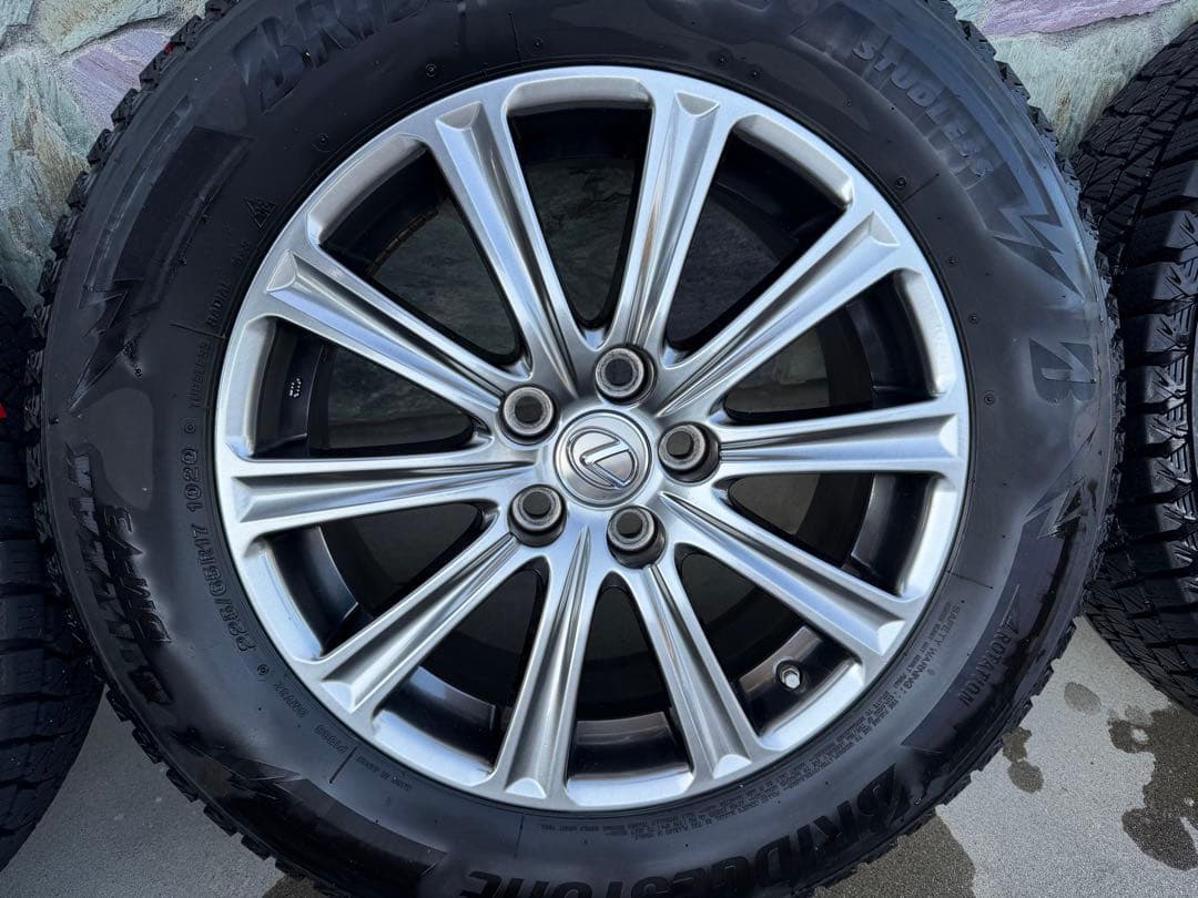 レクサス　NX 純正　17インチ スタッドレスホイールセット　空気センサー付き