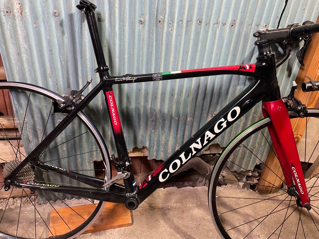 COLNAGO ロードバイクフレーム ブラック/レッド 今週のみ値引きします。