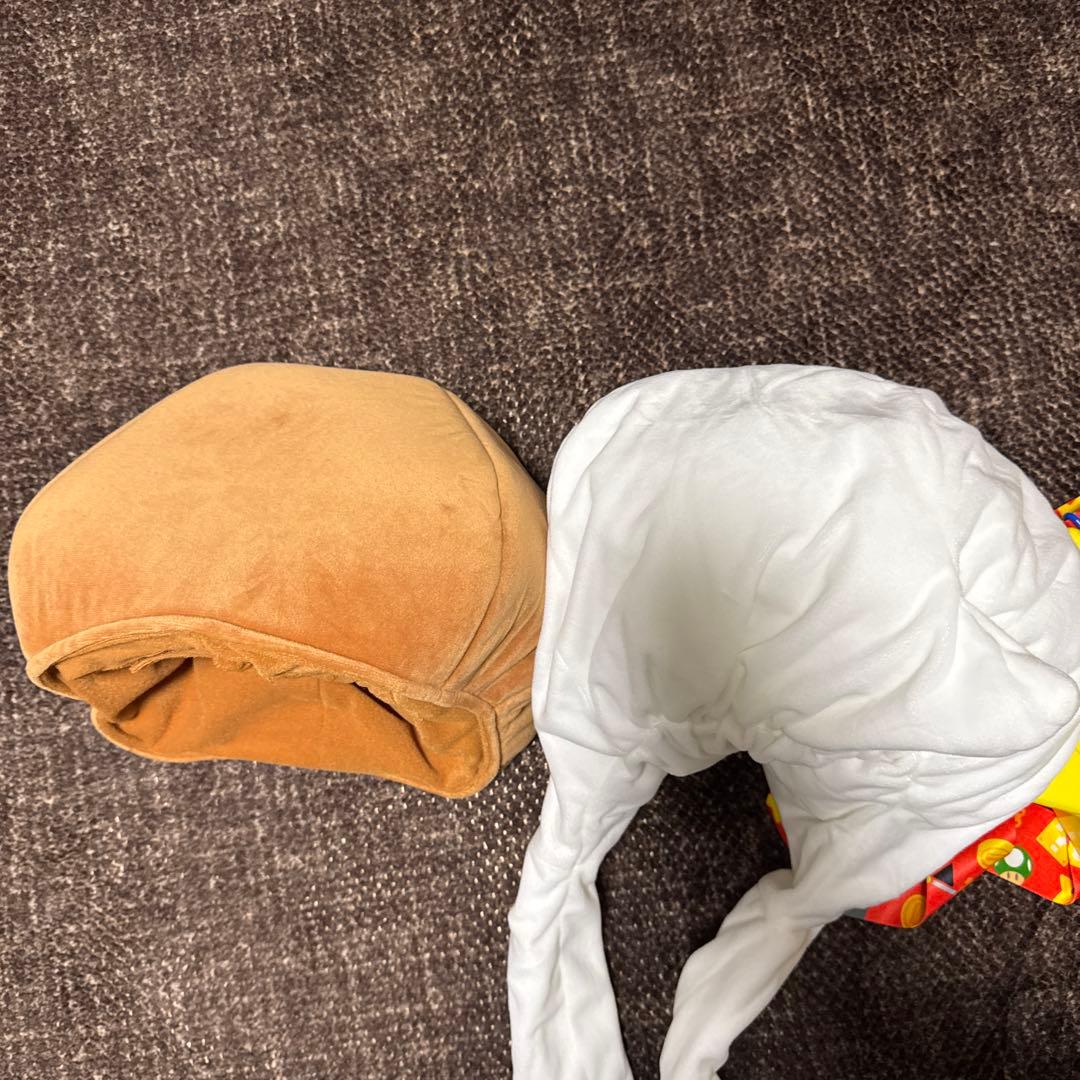 USJ マリオ　ユニバ　クリボー、テレサ　スターポップコーンバケツ、帽子セット