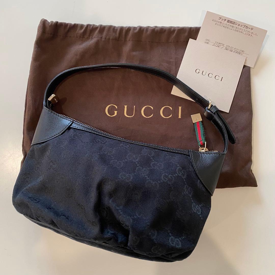 GUCCI ブラック ポーチバッグ
