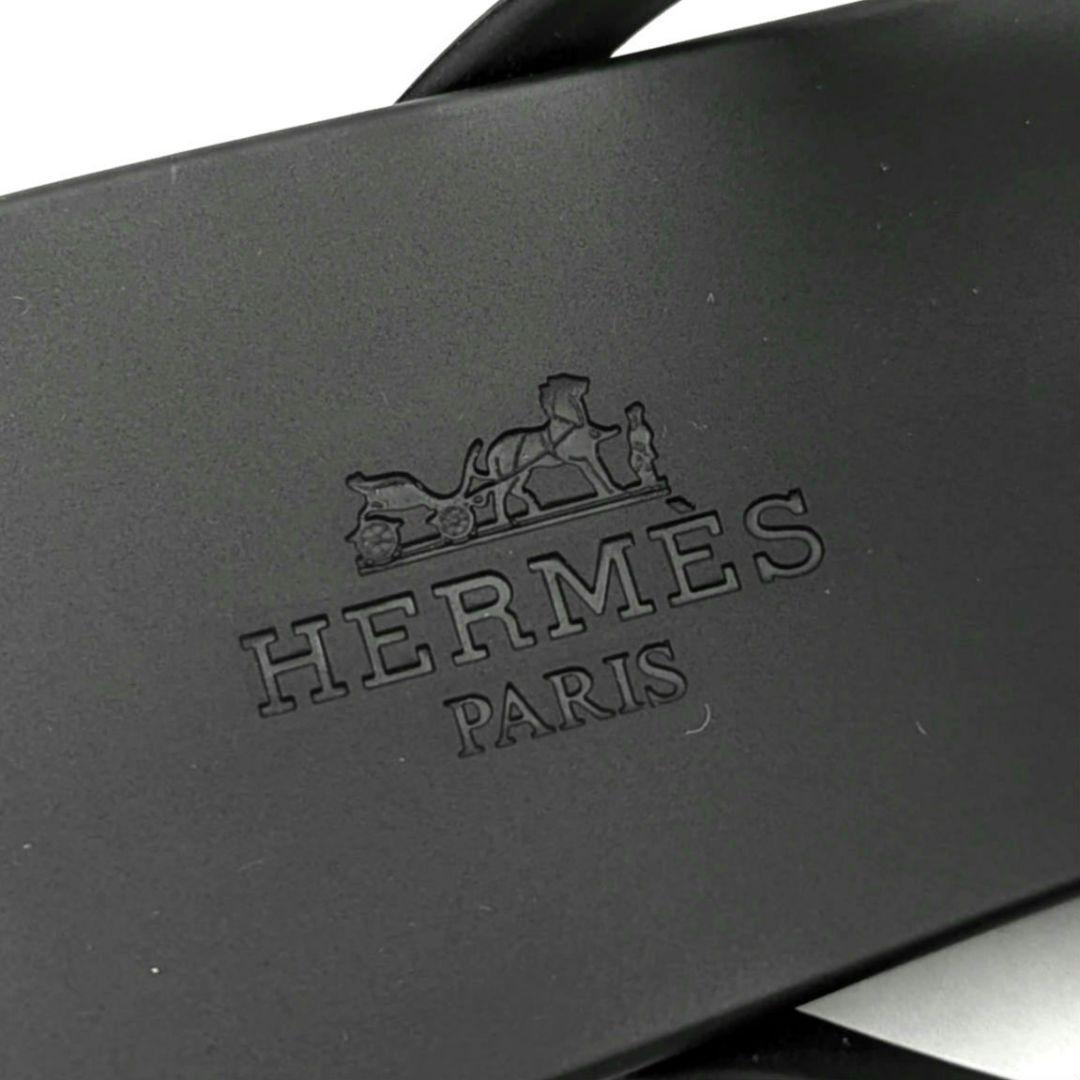 【美品】HERMES エルメス エジェリ ラバーサンダル ブラック 36