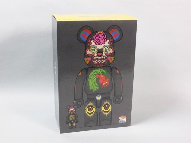 現代美術 田名網敬一『100% & 400%MEDICOM TOY黒』0127C