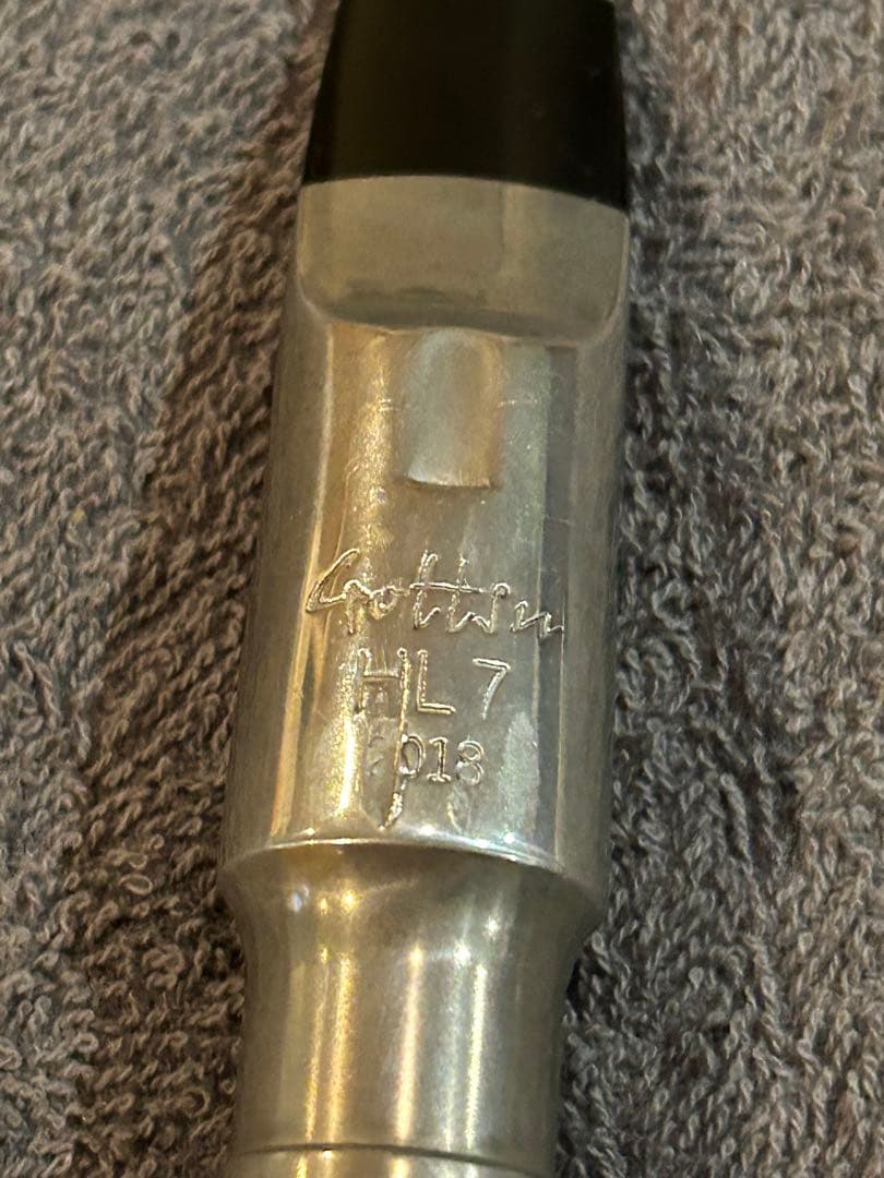 アルトサックス　マウスピース　中古　ゴッツ　HL2018メタル　開き7