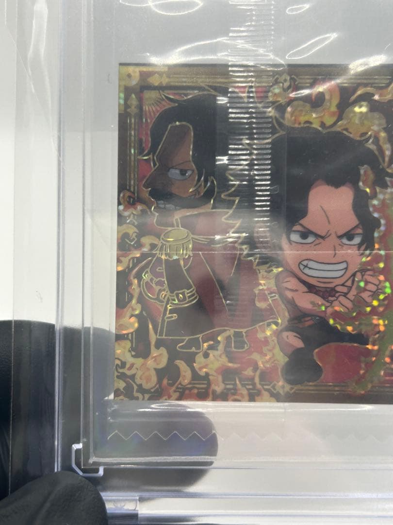 【希少】両面エース ワンピースウエハースLog12ゴールドパラレル 両面パラレル