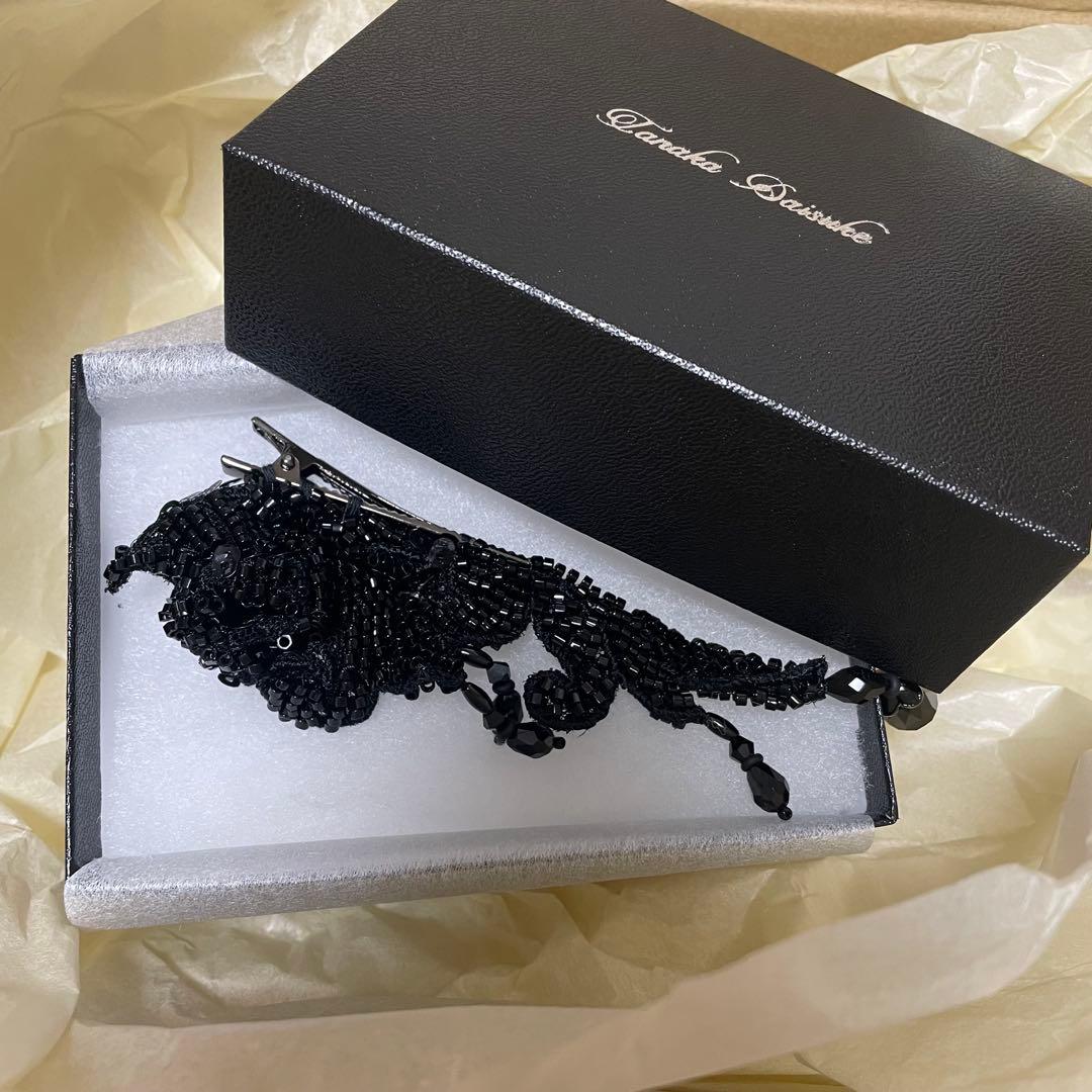 ヘアアクセサリー tanakadaisuke black drip down clip