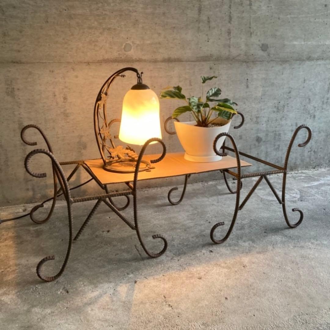 プランター 台 猫脚 鉄筋 アイアン 3点 シャビー インダストリアル レトロ