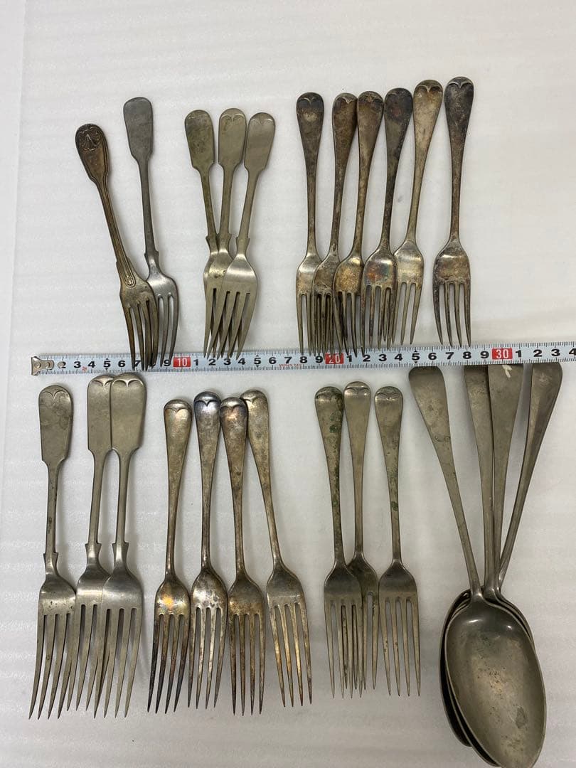 3-3199 アンティークスプーン・フォークまとめ