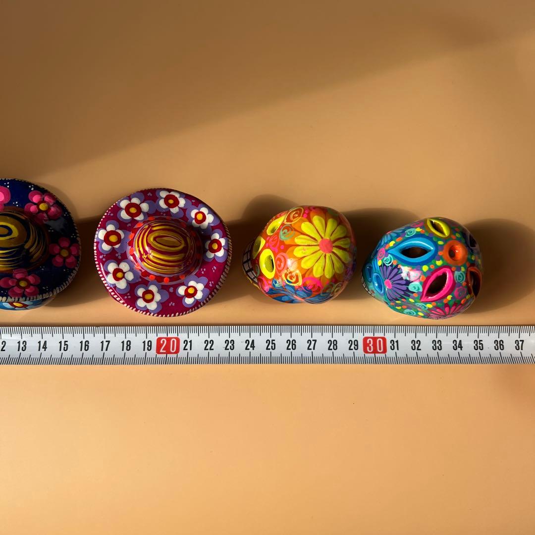 メキシコ　ドクロ　スカル　置物　5セット