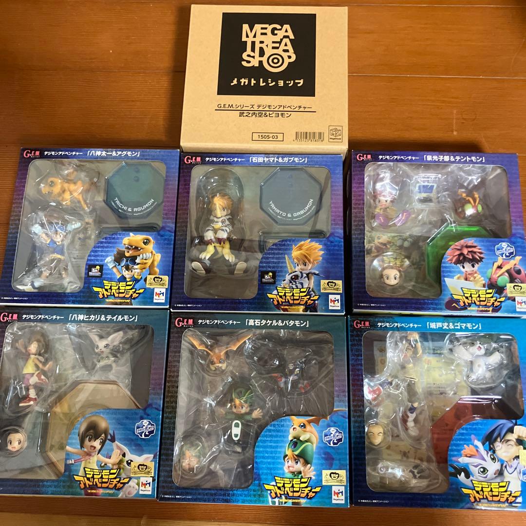 G.E.M. シリーズ　デジモンアドベンチャー　選ばれし子どもたち　7体