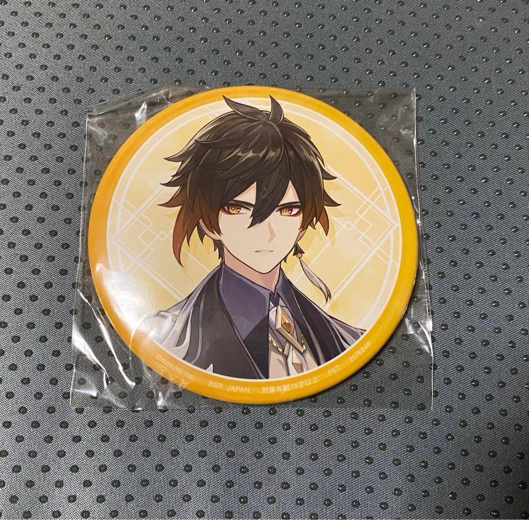 原神　鍾離　缶バッジ