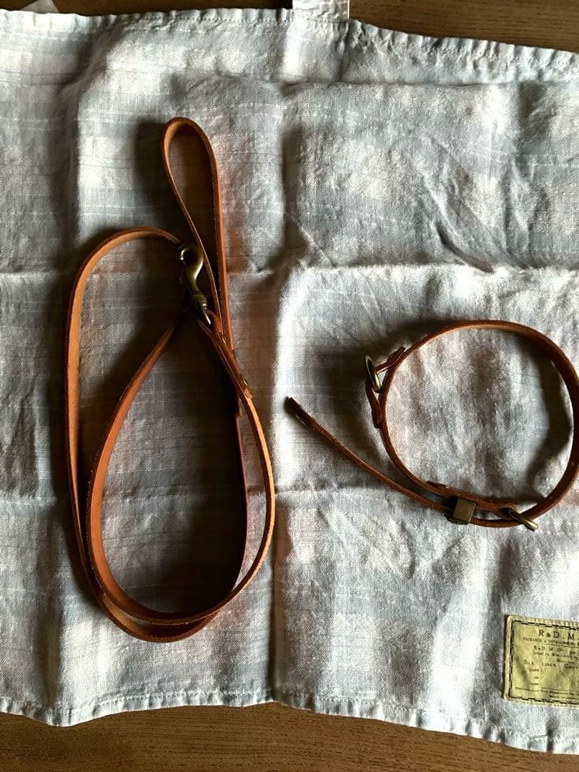 うさぎ　IL BISONTE レザー首輪　リードK0259..P