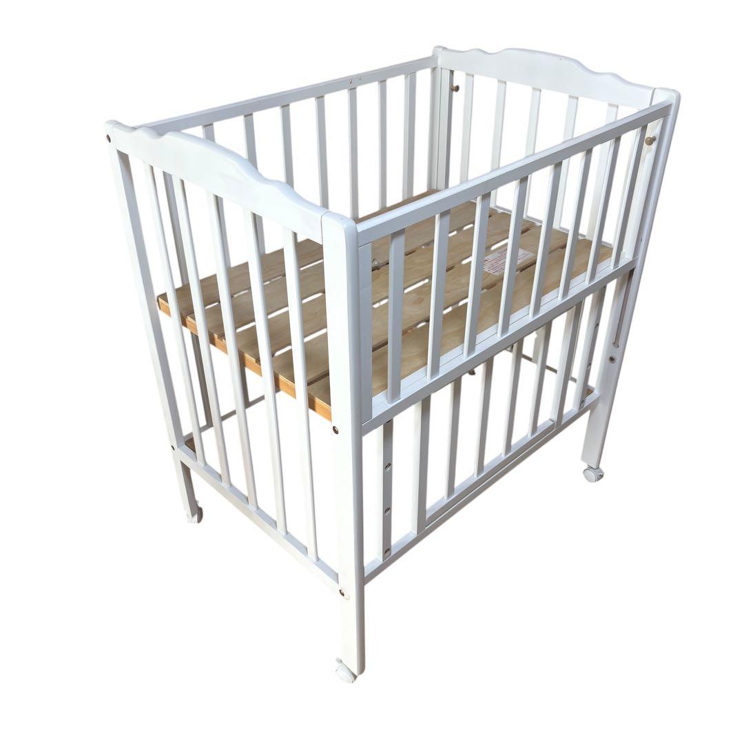 大和屋 Wオープン腰楽ハイミニベッド ベビーベッド