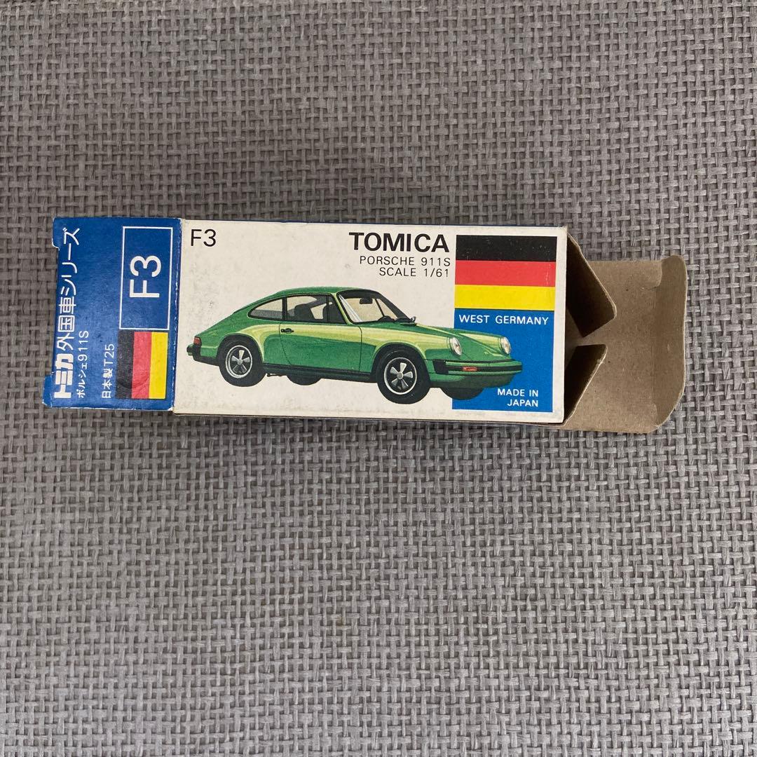 【希少・日本製】トミカ 外国車シリーズ F3 ポルシェ 911S 銅メッキ