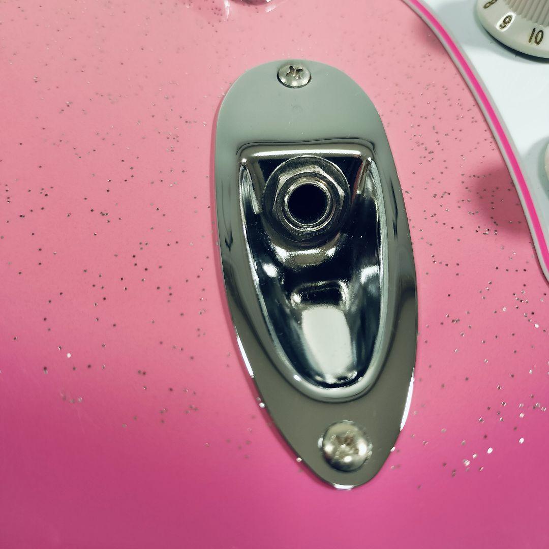 【美品】GYPSYROSE ジプシーローズ エレキギター　ピンク　ラメ入り