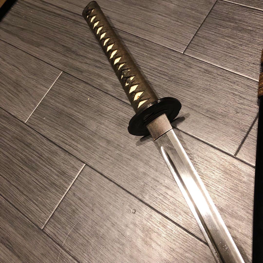 高級模造刀　居合刀　樋入り刀身　茶拵え　亜合金刀身