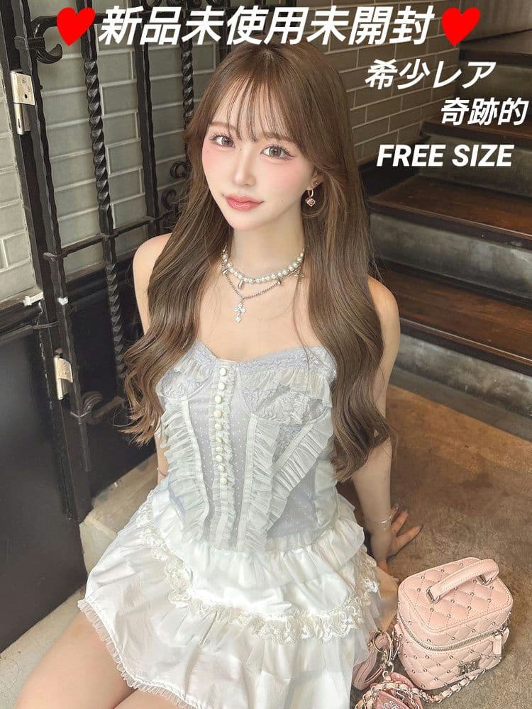 希少レア完売Darichミックスシアーコルセットキャミソール新品未使用未開封