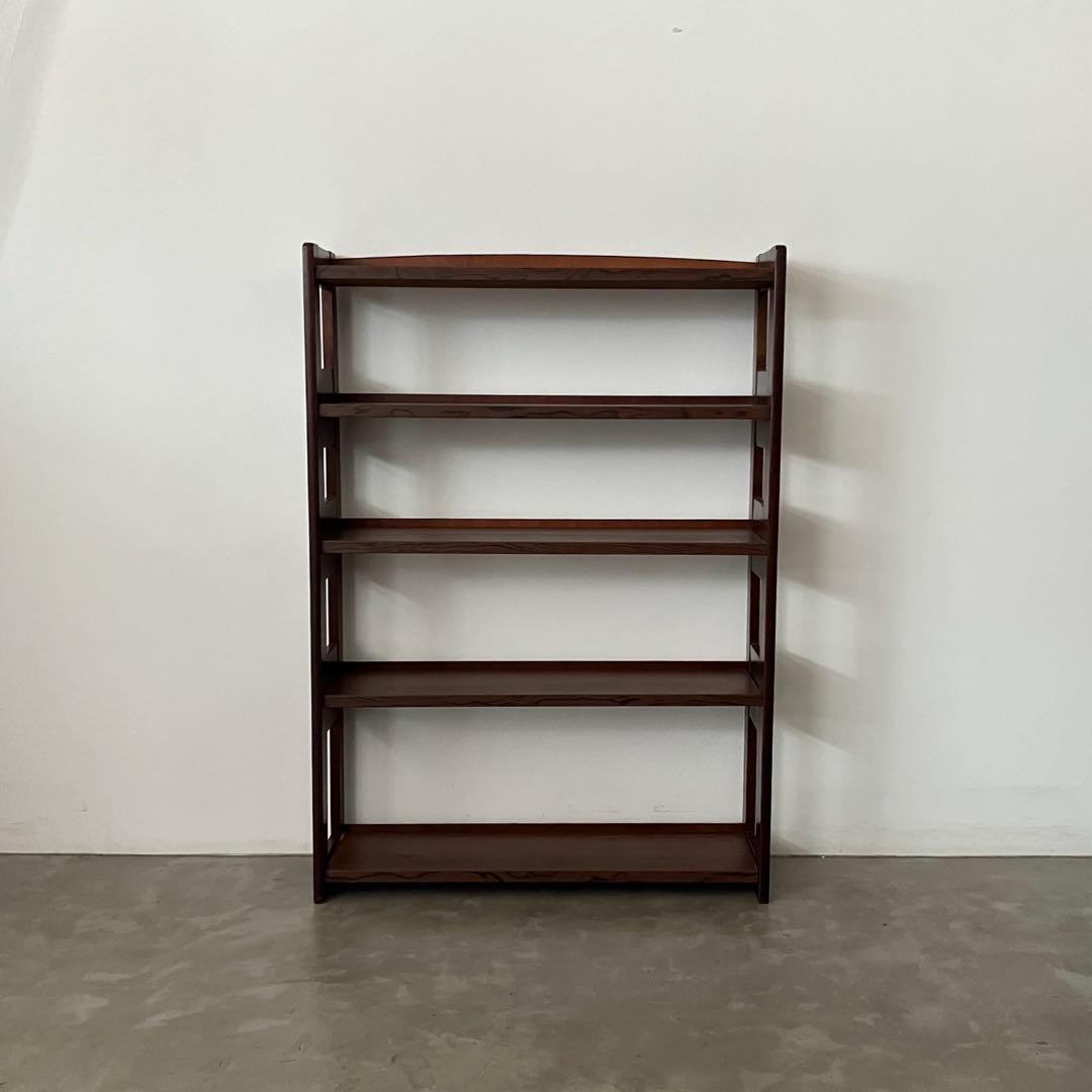 レトロ　アンティーク　古道具　古家具　木製　本棚　収納棚　キャビネット　昭和