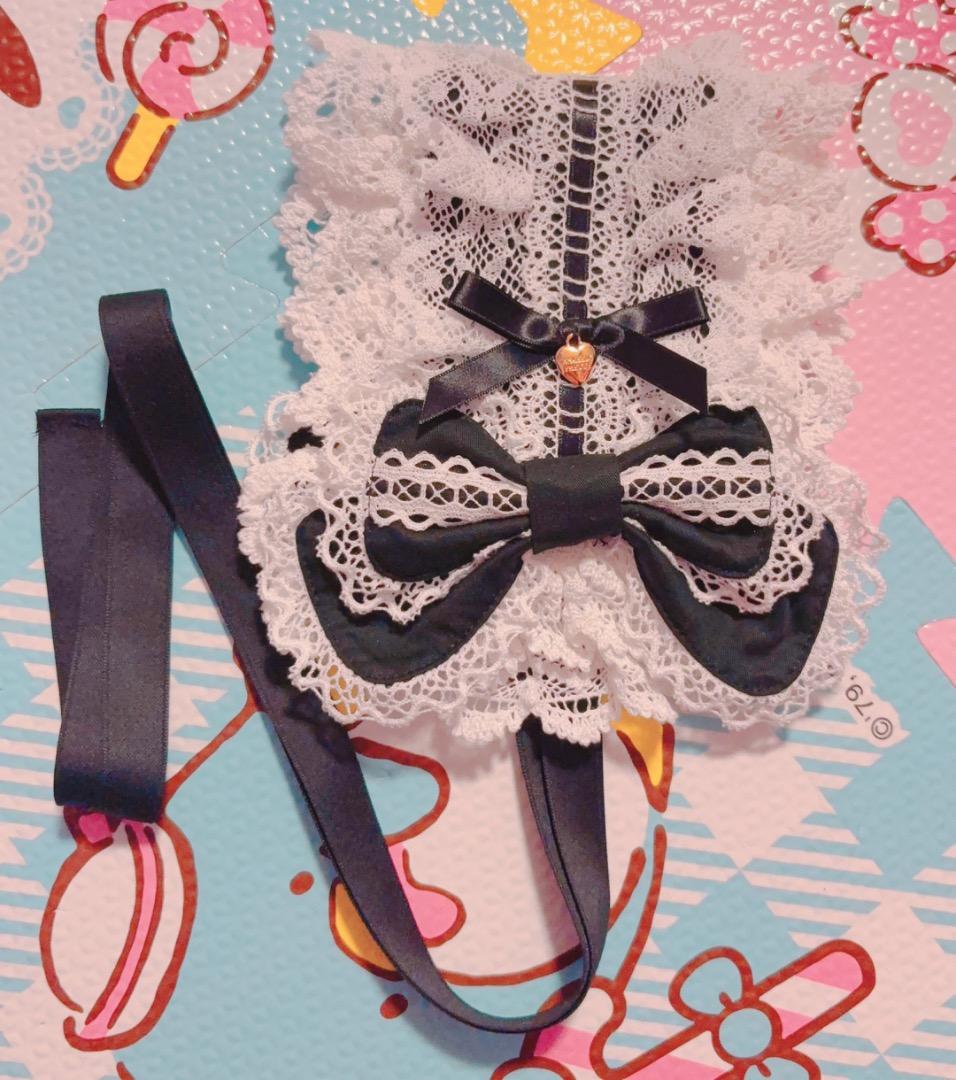 アンジェリックプリティ　あこがれはしごレースヘッドドレス　黒×白